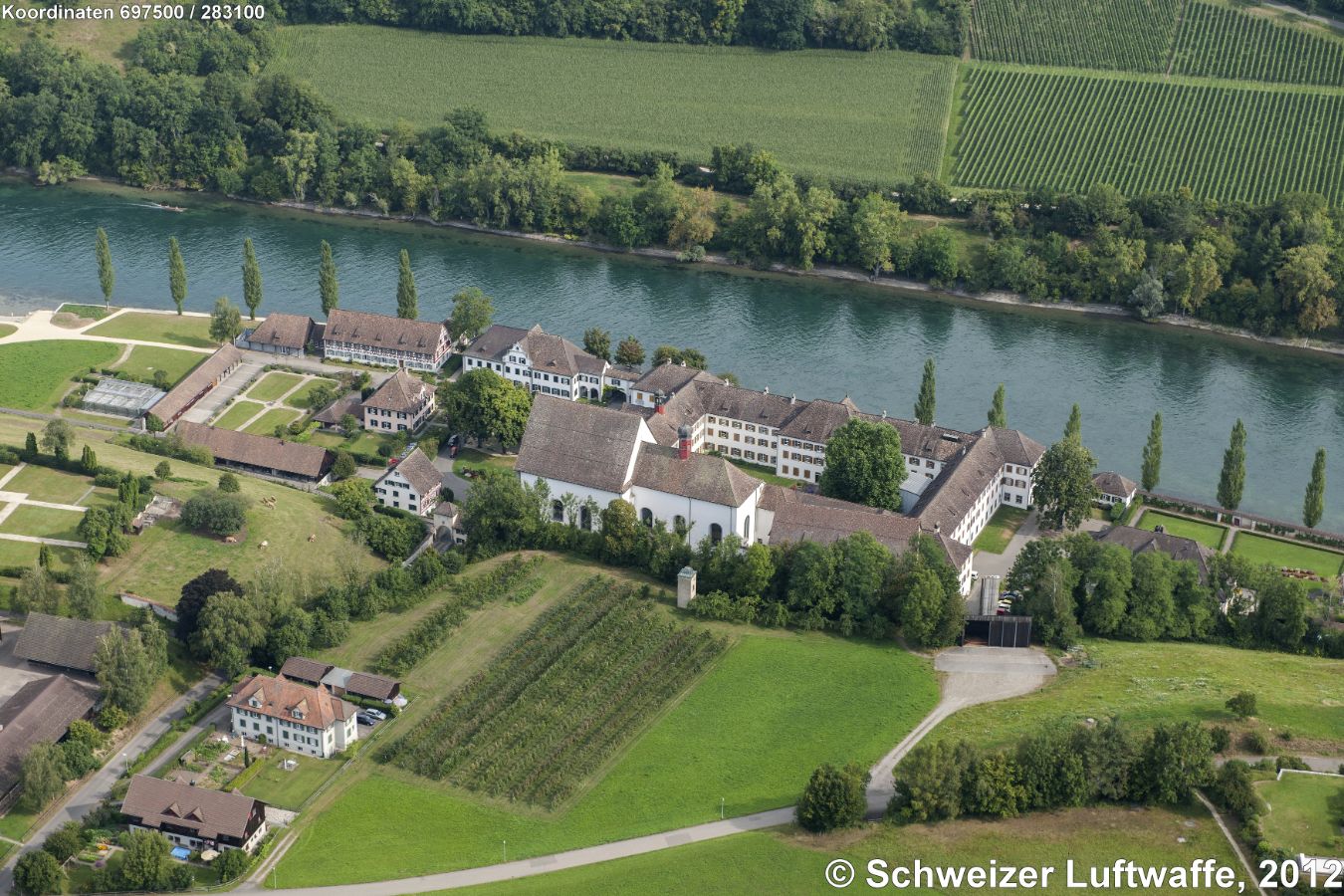 Ehemaliges Dominikanerinnen-Kloster St. Katharinental (TG); Position: 2'697'433.47, 1'283'102.23 - Klosterkirche als bedeutendes Beispiel des süddeutschen Barocks (um 1750 erbaut).